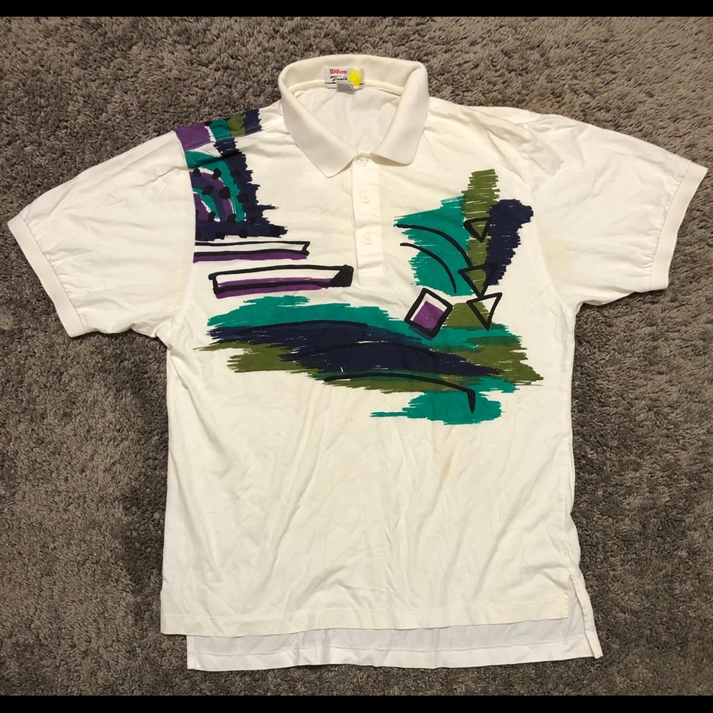 Old school Wilson tennis tennis shirt